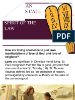 GRADE 9 CLE Lesson 7 - Human Person Is Called To Live The Spirit of The Law