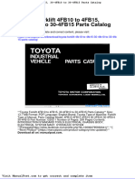Toyota Forklift 4fb10 To 4fb15!30!4fb10 To 30 4fb15 Parts Catalog