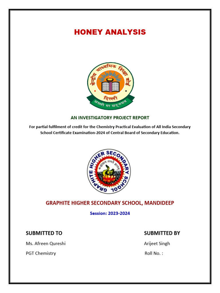 Project Format 2023 | PDF
