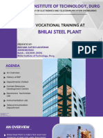 Bhilai Steel Plant Internship Report