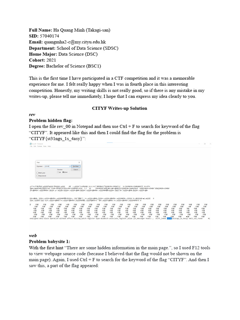 Takagi San CTF Writes Up | PDF
