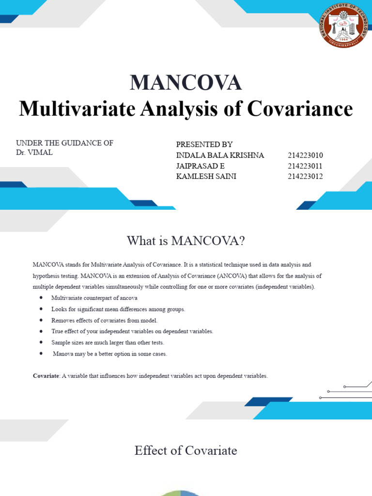 Group 4 MANCOVA | Download Free PDF | Dependent And Independent ...