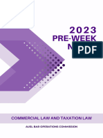 2023 Pre-Week Notes - Part 2 - Commercial Law
