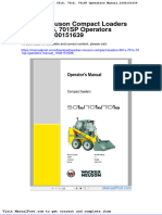 Wacker Neuson Compact Loaders 501s 701s 701sp Operators Manual 1000151639