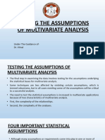 Group 1 Testing Assumptions