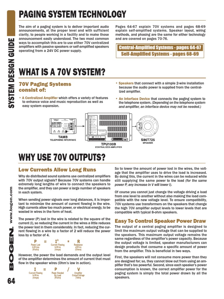 PA System Design PDF Loudspeaker Microphone