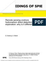 Proceedings of Spie: Remote Sensing Onshore Hydrocarbon Direct Detection For Exploration: Why Is It Different?