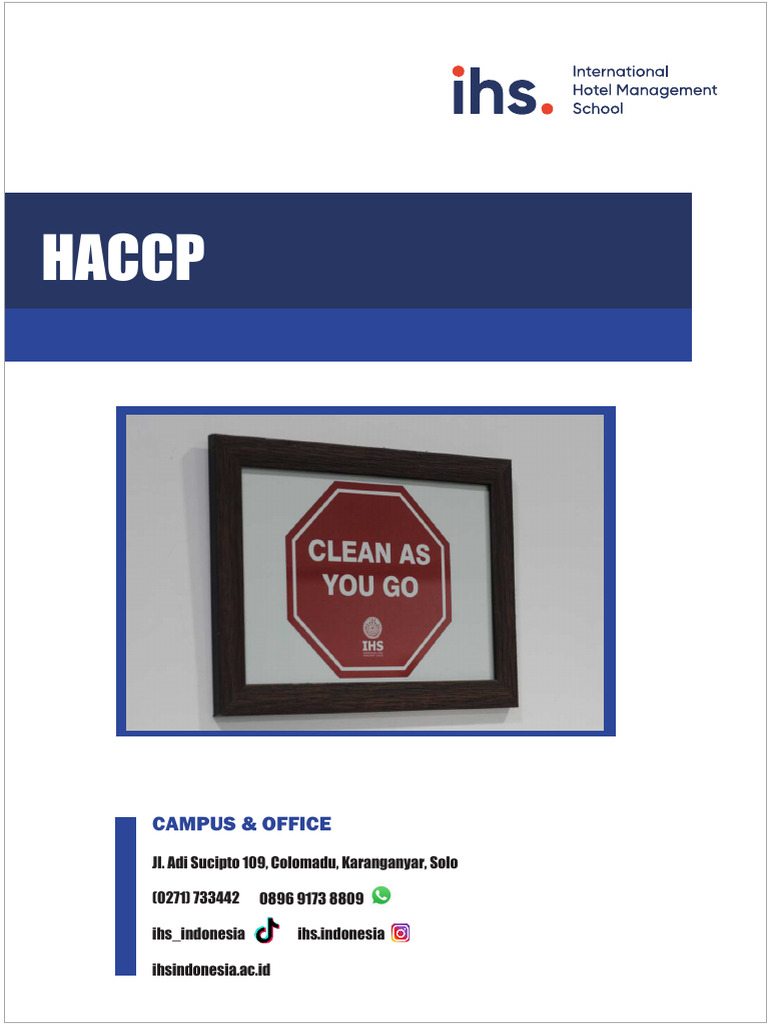 HACCP PDF Food Safety Hazard Analysis And Critical Control Points