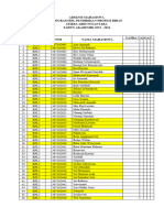 Absensi Mahasiswa Terpisah Si Dan Baru