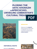 Exploring The Enigmatic Khorazm Kaprichchio Unveiling Uzbekistan Cultural Treasure Self Study by Dinislam S 2217g