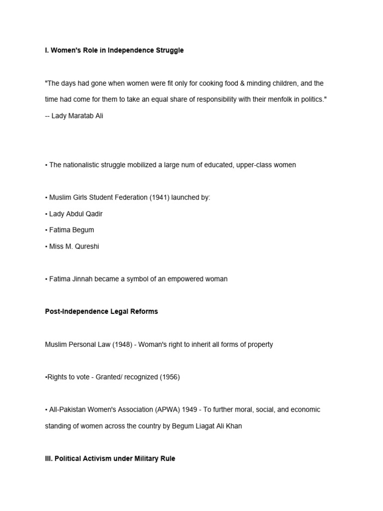Feminists Movements in Pakistan | PDF