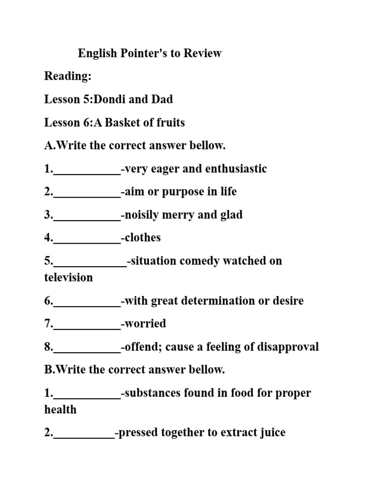 Pointers in English | PDF