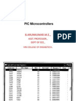 PIC Microcontrollers: B.Arunkumar.M.E