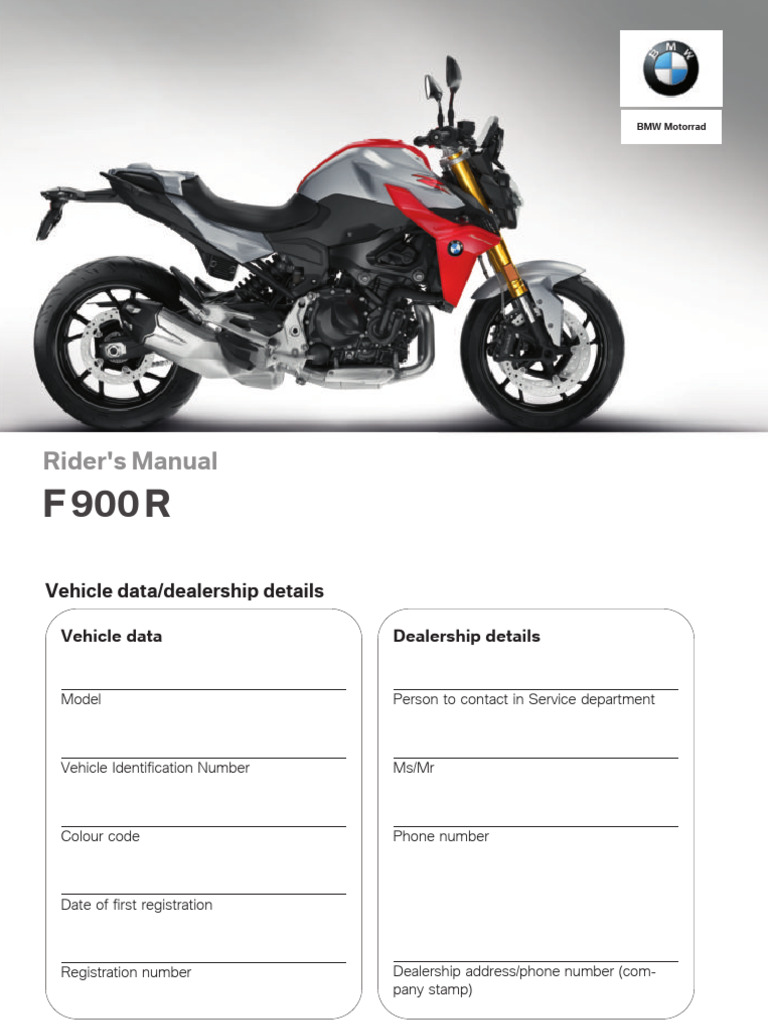 BMW F900XR SERVICE MANUAL PDF FREE DOWNLOAD visual data 3