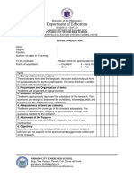 Questionnaire Validation Form