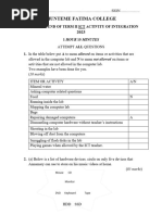 S1 Ict Test