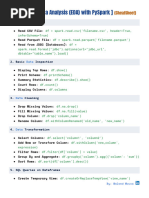 Python Data Exploratory Commands