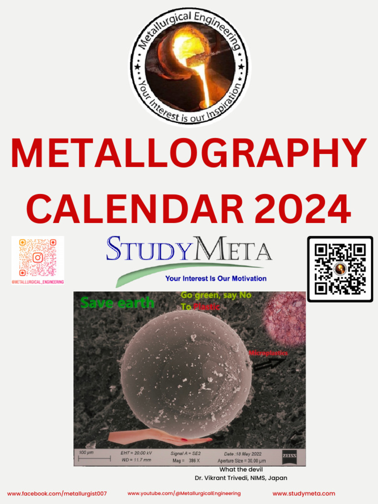 Metallography Calendar 2024 1704123837 | PDF