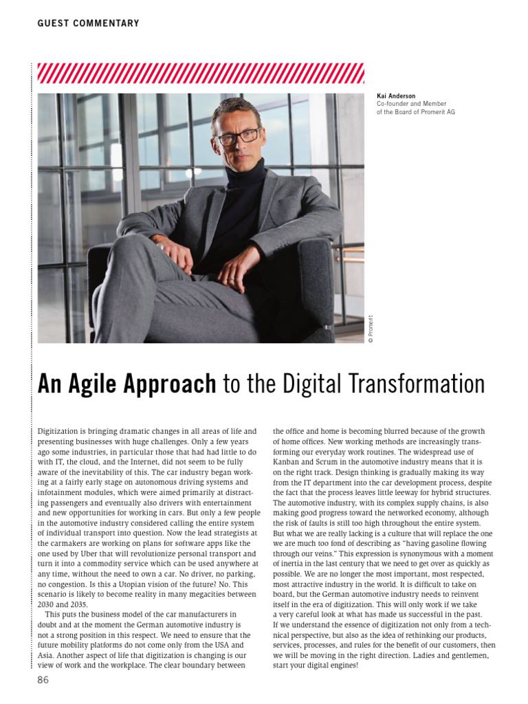 An Agile Approach To The Digital Transformation | PDF | Agile Software ...