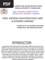 National Education Policy and Academic Libra