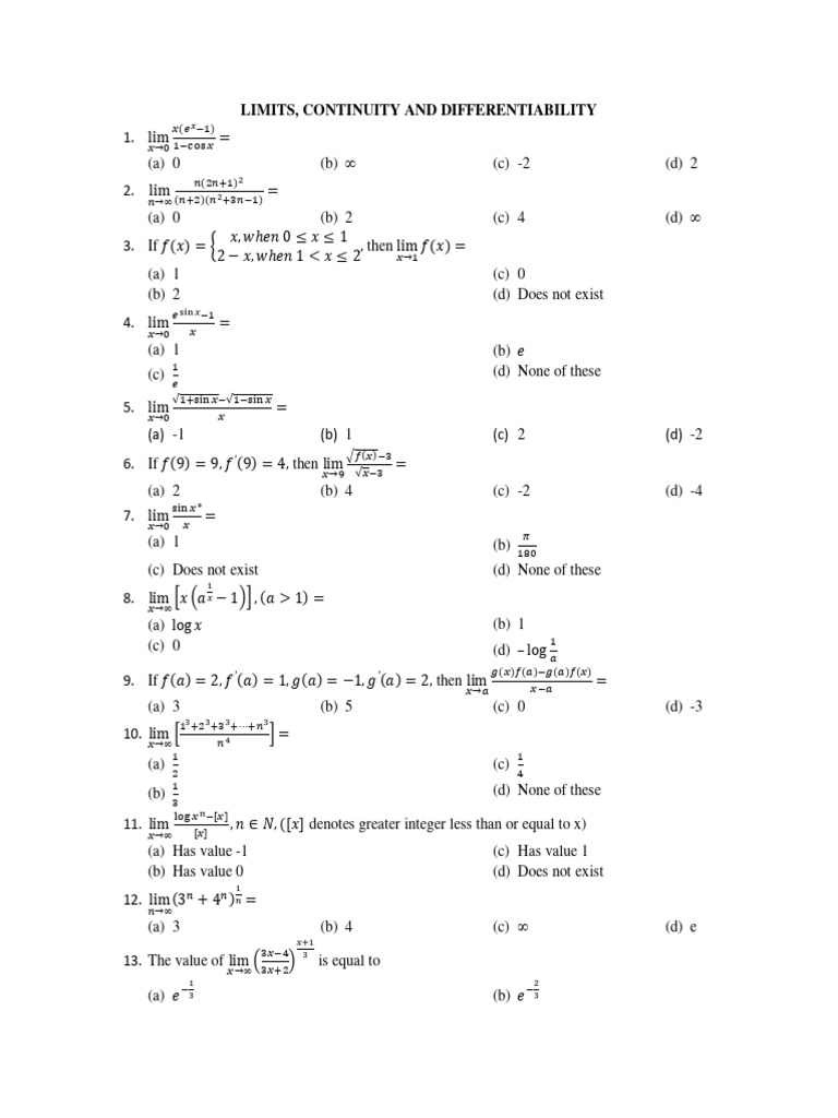 LIMITS | PDF