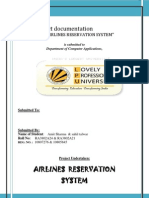 Airline Reservation System Project Documentation