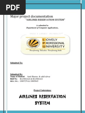 Airline Reservation System Project Documentation Pdf Software Testing Software