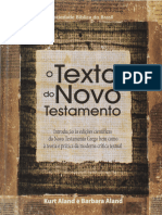 Resumo o Texto Do Novo Testamento Kurt Aland Barbara Aland 1