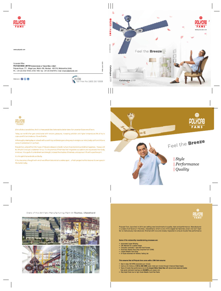Polycab Fans Catalogue PDF