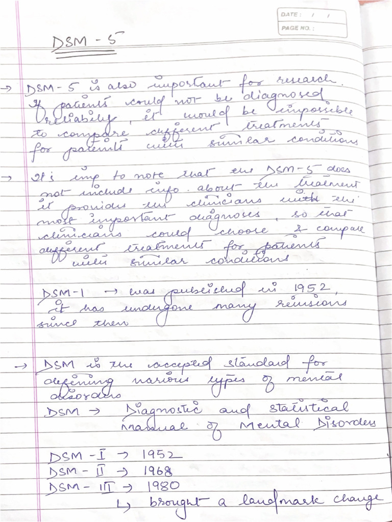Dsm And Icd Classification