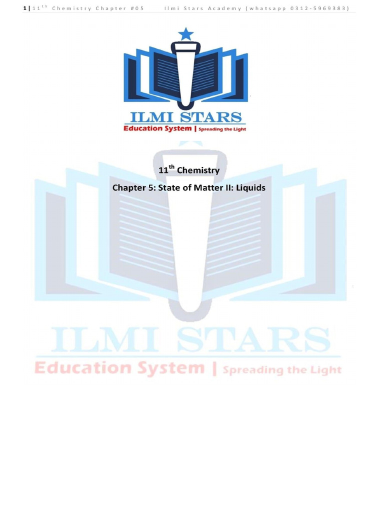 11th Chemistry Chapter 5 PDF Notes | PDF