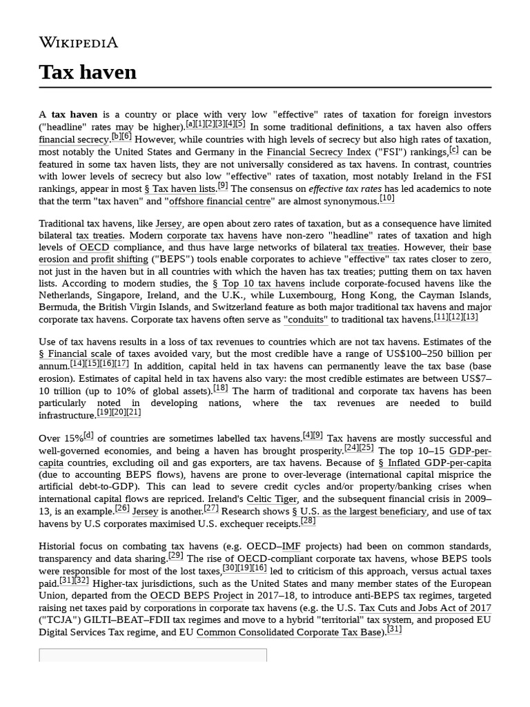 Tax Haven Download Free PDF Tax Haven Payments