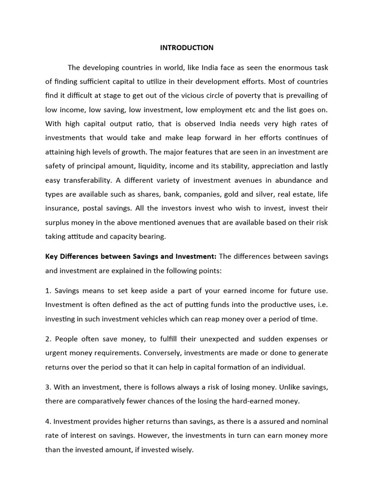 Investment Pattern of Peoples | PDF | Investing | Wealth