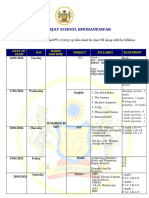 Class Vii PT2 Syllabus