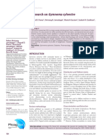 Recent Updates in Research On Gymnema Sylvestre