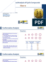 Conformation Analysis of Cyclic Compounds - Class 12-16-11-2023