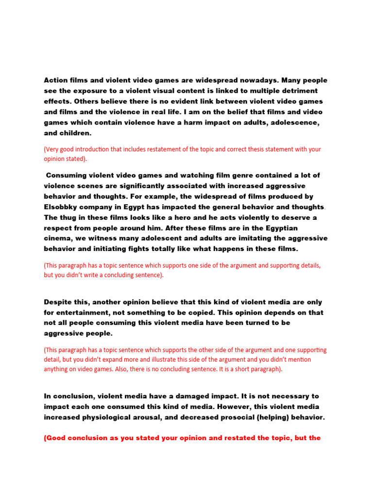 Impact of Violent Media on Behavior | PDF | Language Arts & Discipline