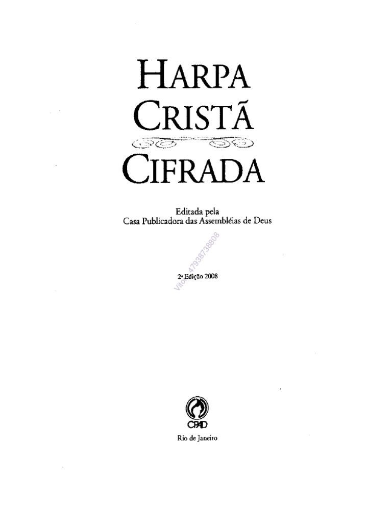 Harpa Cristã Cifrada - Hinos e Cifras | PDF