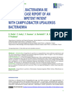 Should All Bacteraemia Be Treated? A Case Report of An Immunocompetent Patient With Campylobacter Upsaliensis Bacteraemia