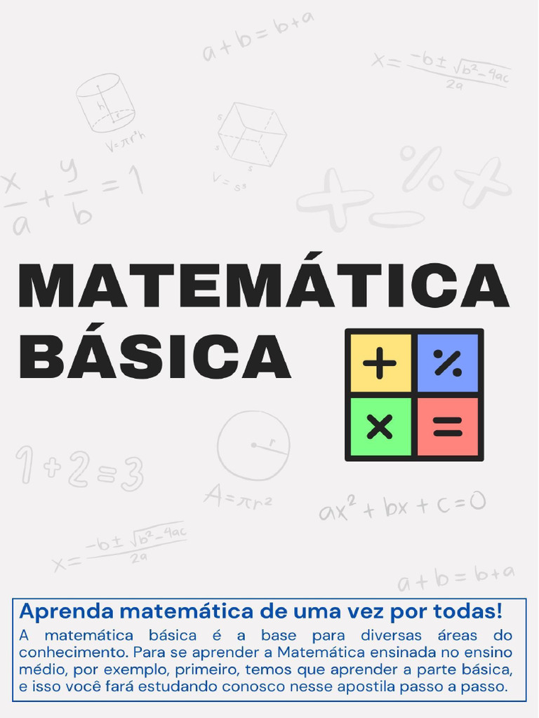Apostila De Matemática Básica : Grátis: APOSTILA DE MATEMÁTICA BÁSICA ...