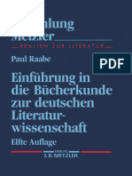 (Sammlung Metzler) Paul Raabe (Auth.) - Einführung in Die Bücherkunde Zur Deutschen Literaturwissenschaft-J.B. Metzler (1994)