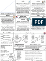 Writing formats gcse