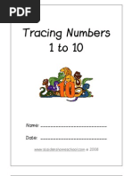 Download Tracing Numbers 1-10 by Donnette Davis SN6961174 doc pdf