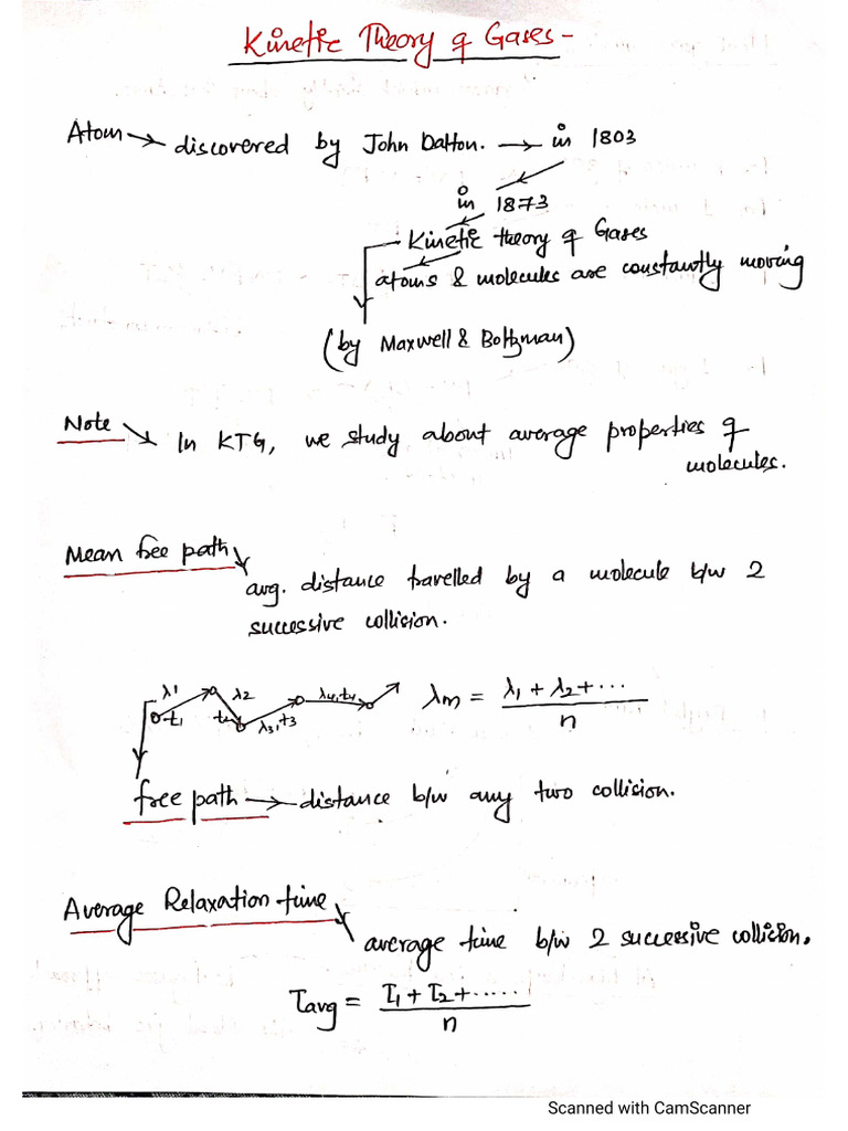 [Pdf] Kinetic Theory Of Gases Class 11 Notes Pdf – HETPF