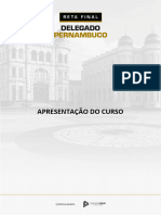 Apresentação Do Curso: Reta Final Delegado Pernambuco