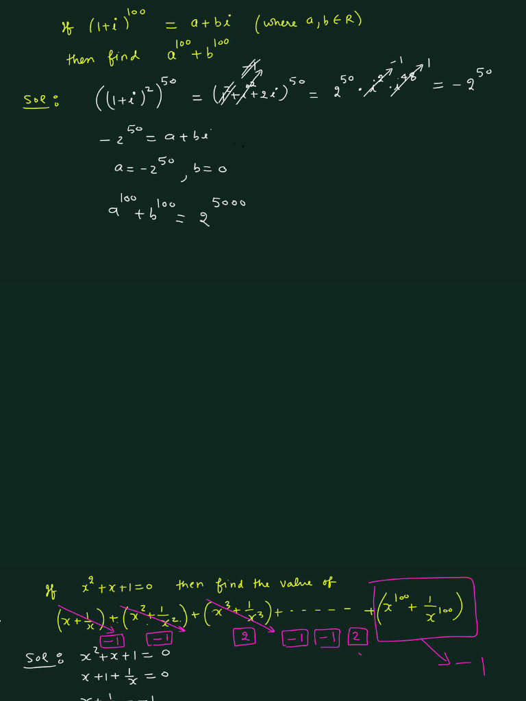 Complex Numbers Pdf