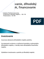 P4 - Investovanie, DM, Financovanie