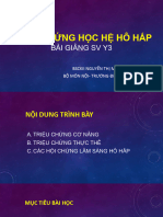 Triệu Chứng Học Hệ Hô hẤP