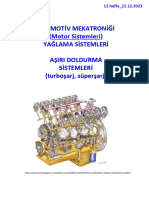 12.hafta - 211223 - YAĞLAMA - Turboşarj - Sistemleri