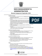 Business Management Administration (Sep 2021)